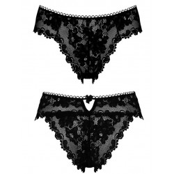 MADAM Tanga Noir Lingerie Roza