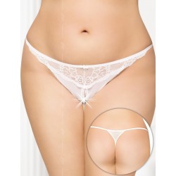 String Ouvert 2434 Blanc Grandes Tailles