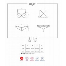 Ensemble 2 pièces 860-SET Lingerie Obsessive Tailles