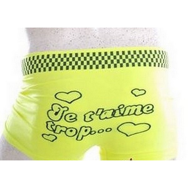 Boxer Microfibre Jaune Boxer Microfibre Jaune
