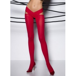 Collants ouverts TI005 Rouge Passion