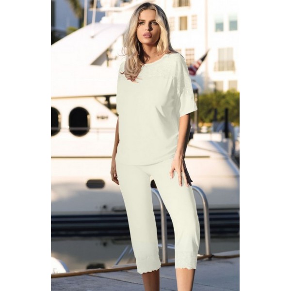 ARA Pyjama en viscose DKKaren ecru ARA Pyjama en viscose DKKaren ecru