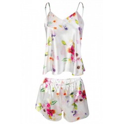 KAREN Pyjama court en satin modele 10