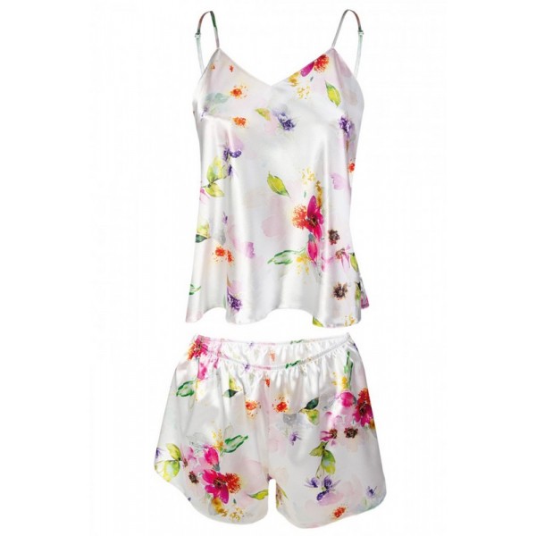 KAREN Pyjama court en satin modele 10 KAREN Pyjama court en satin modele 10