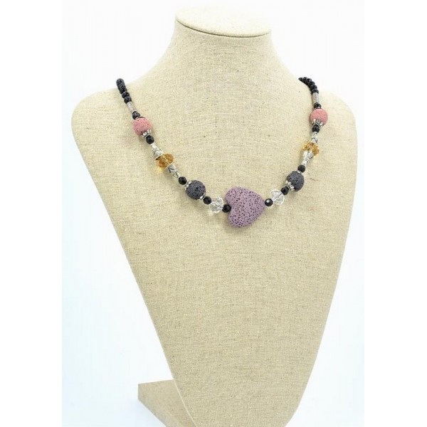 Collier Naturel Pierre de Lave 72275 Collier Naturel Pierre de Lave 72275