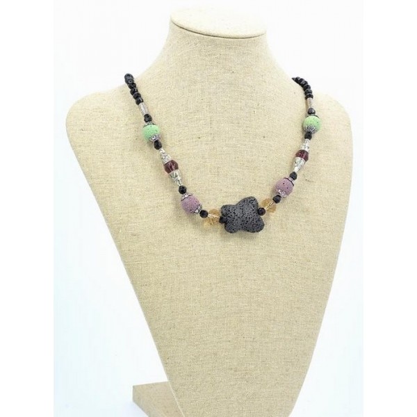 Collier Naturel 72276 Pierre de Lave Collier Naturel 72276 Pierre de Lave