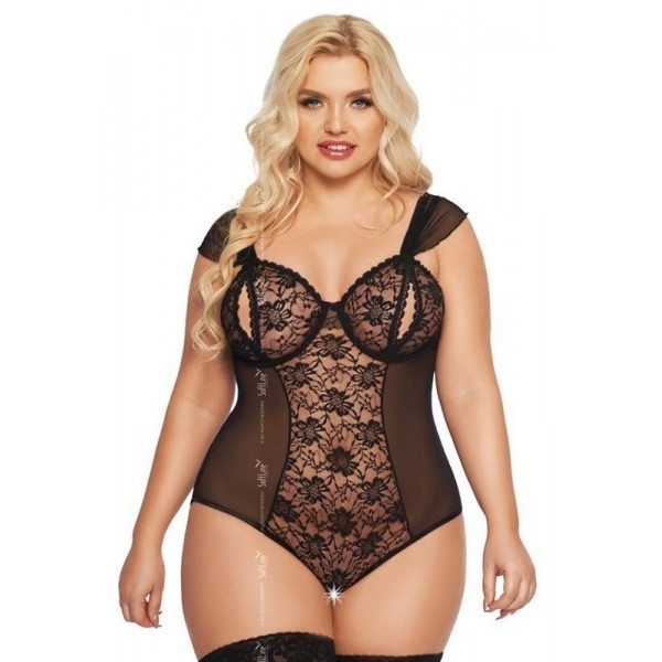 DORA Body noir Grandes Tailles SoftLine Lingerie DORA Body noir Grandes Tailles SoftLine Lingerie