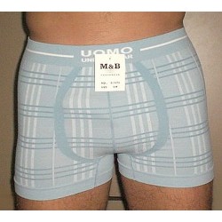 Boxer microfibre bleu