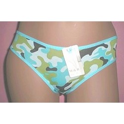 Culotte coton camouflage 3738 Turquoise
