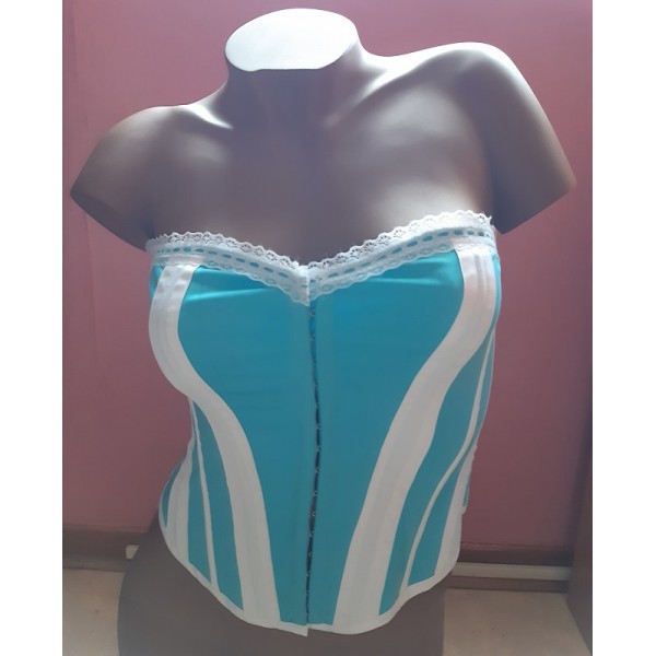 Top Bustier Bleu et blanc Top Bustier Bleu et blanc