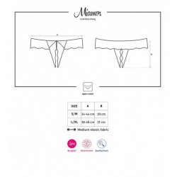 MIAMOR String ouvert Lingerie Obsessive taille