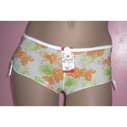 Shorty à fleurs blanc