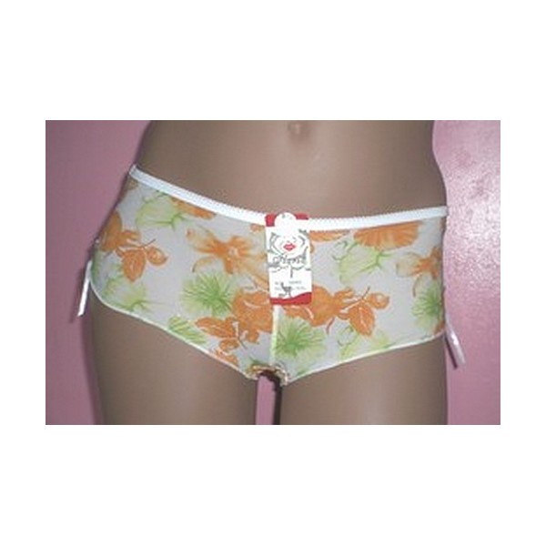 Shorty à fleurs blanc Shorty à fleurs blanc