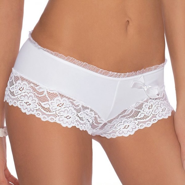 SISI Boxer Blanc Lingerie Roza