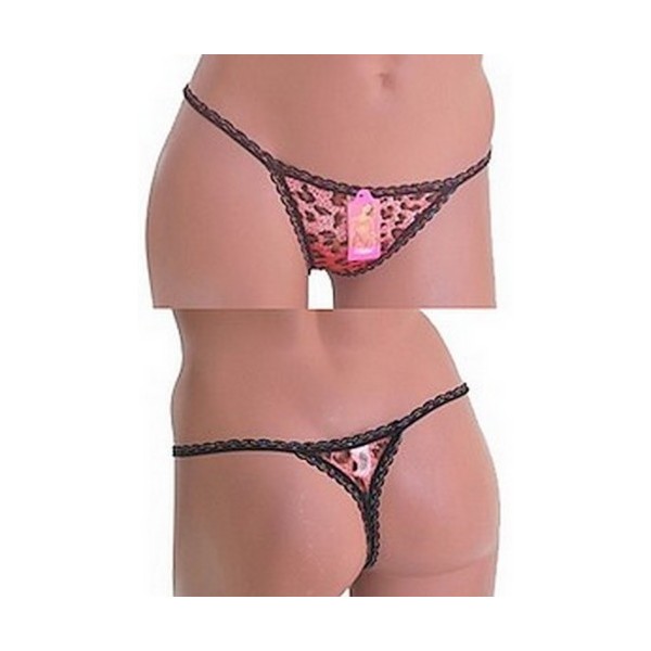 String Léopard 305 Rouge
