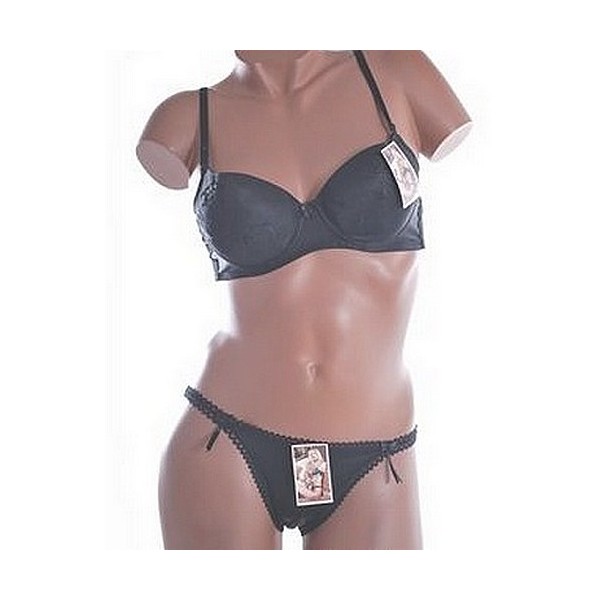 Ensemble avec culotte 8007 Noir Ensemble avec culotte 8007 Noir