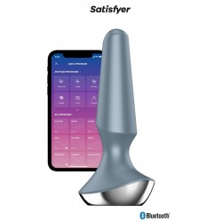 Plug anal vibrant connecté Satisfyer Plug-ilicious 2 - gris