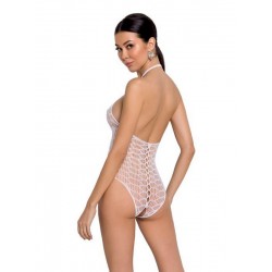 Body ouvert BS087 Lingerie Passion blanc dos