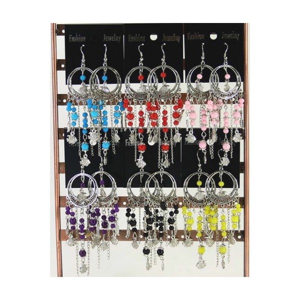Boucles d'oreilles Athena 36677 Bleues ou Violettes Boucles d'oreilles Athena 36677 Bleues ou Violettes