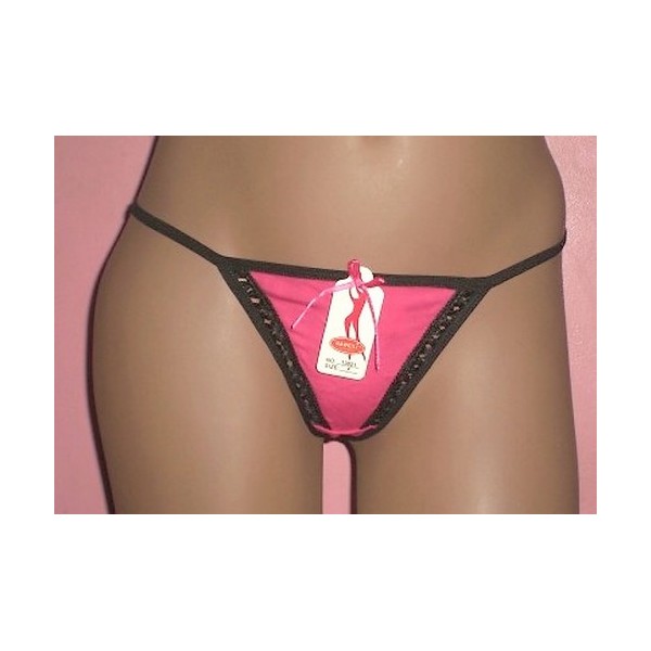String bicolore fuschia String bicolore fuschia