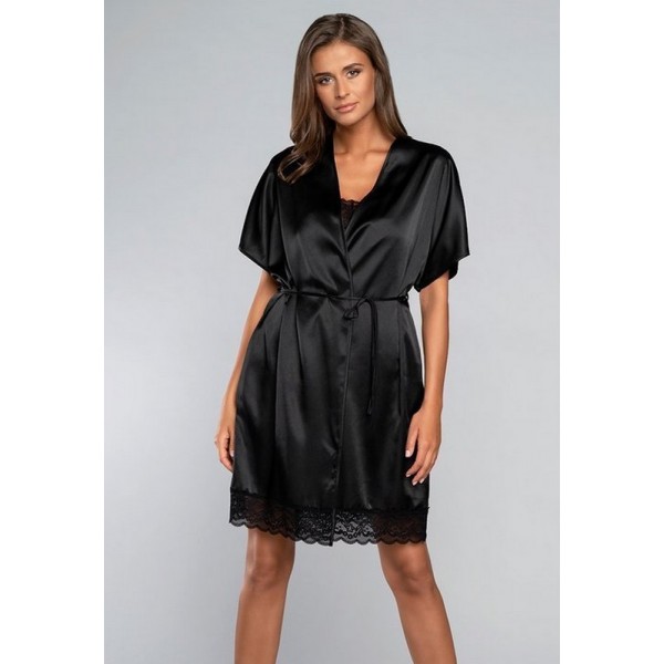 DOTYK noir déshabillé satiné Italian Fashion DOTYK noir déshabillé satiné Italian Fashion