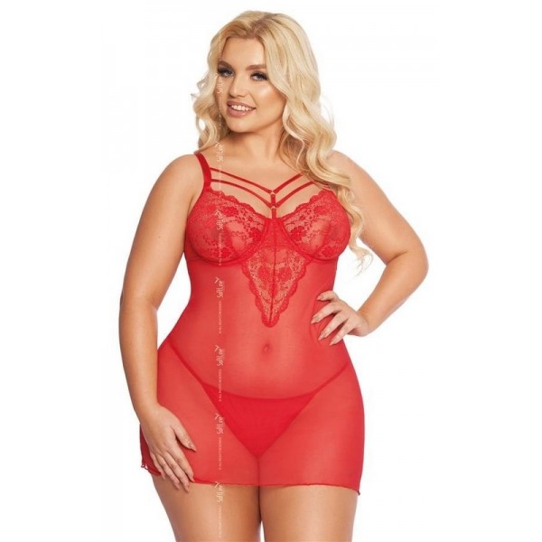 ALDONA Nuisette SoftLine Rouge  Collection Grande Taille