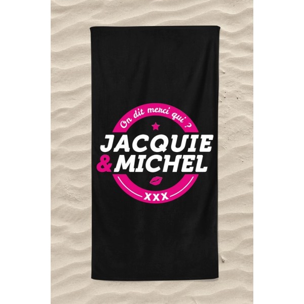 Serviette de plage Jacquie et Michel Classique Serviette de plage Jacquie et Michel Classique