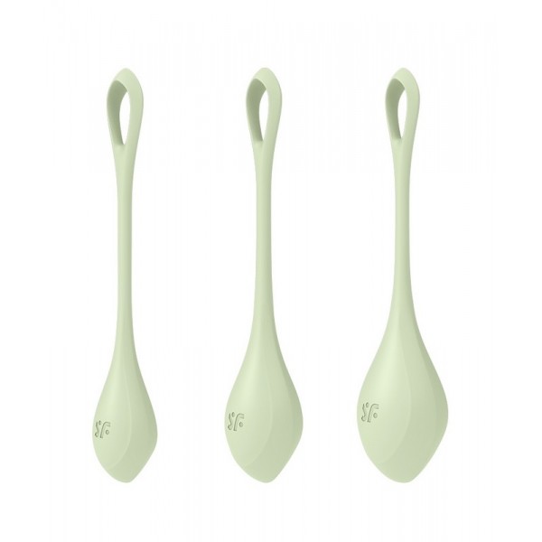 Kit d'entrainement pelvien Yoni Power 2 - Set de 3 Satisfyer vert Kit d'entrainement pelvien Yoni Power 2 - Set de 3 Satisfyer vert