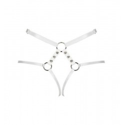 Harnais String Blanc A758 Obsessive dos