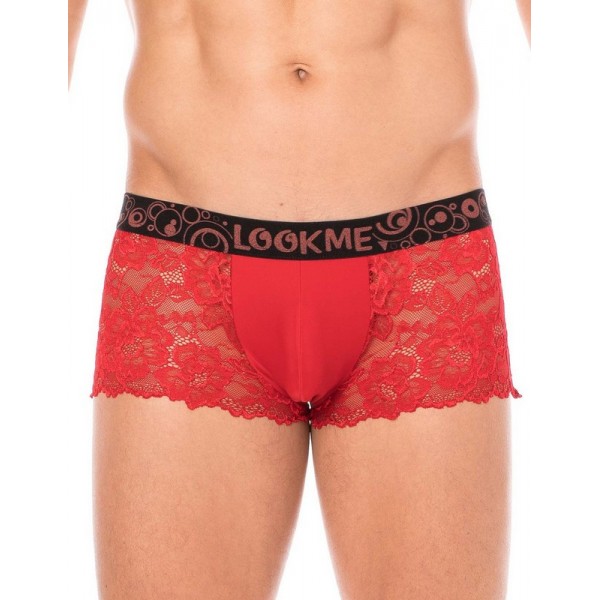Lace Boxer en dentelle Look Me rouge Lace Boxer en dentelle Look Me rouge
