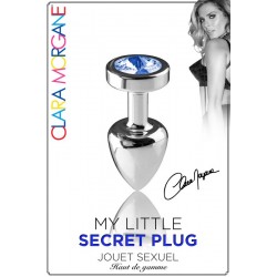 My Little Secret Plug type Rosebud Medium Bijou Clara Morgane bleu