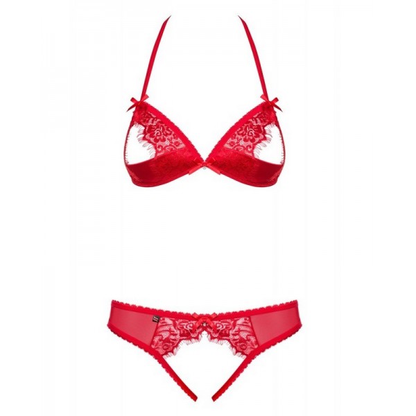 Ensemble 2 pcs ouvert rouge 870 Lingerie Obsessive Ensemble 2 pcs ouvert rouge 870 Lingerie Obsessive