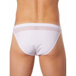 WAVE Slip satiné Blanc Look Me dos