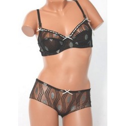 Ensemble dentelle J891215  Noir