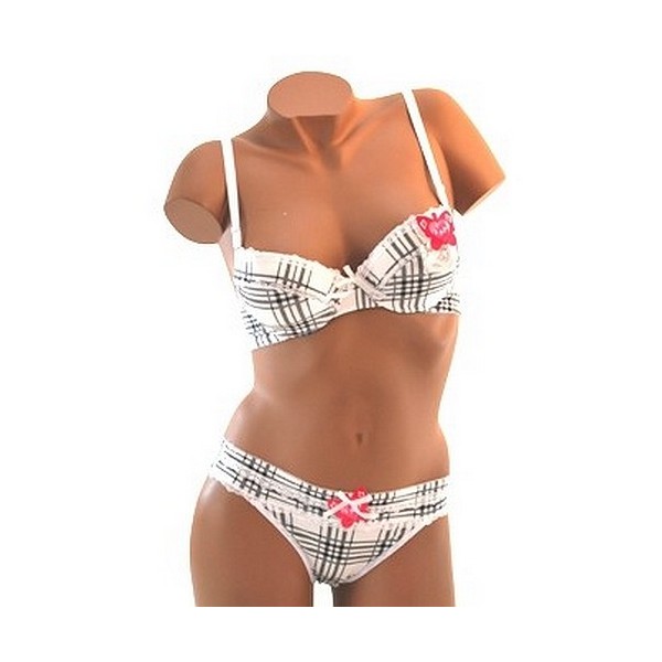 Ensemble Soutien gorge C2807 Blanc Ensemble Soutien gorge C2807 Blanc