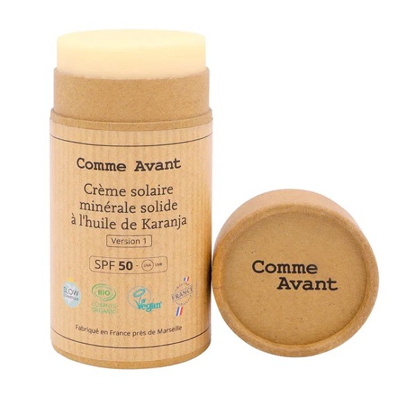 Crème solaire SPF50 minérale solide - Comme Avant Crème solaire SPF50 minérale solide - Comme Avant