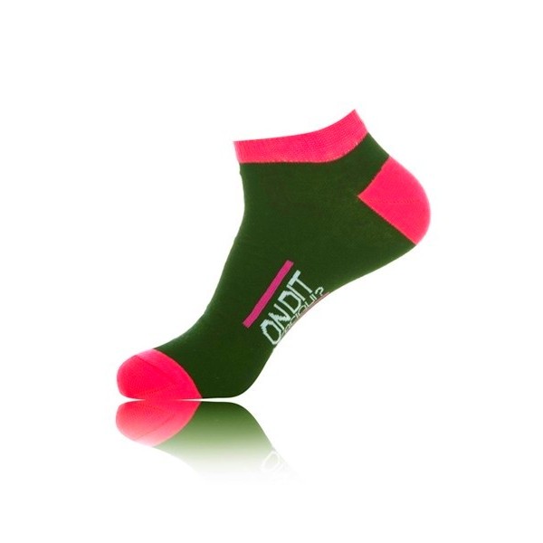Socquettes Noires-Rose Fluo Jacquie et Michel Socquettes Noires-Rose Fluo Jacquie et Michel