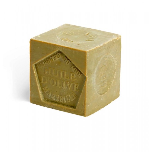 Cube de savon de Marseille olive - La Corvette Cube de savon de Marseille olive - La Corvette