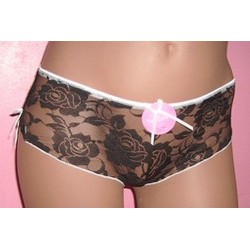 Shorty 50601 dentelle noir