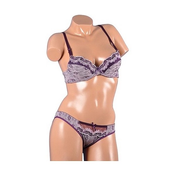 Ensemble soutien gorge 159888 Violet dos