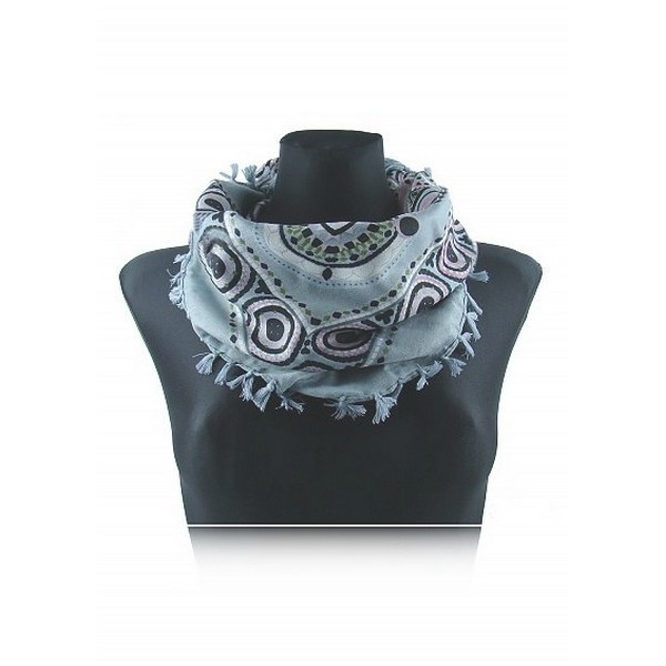 Foulard Geometrique 27323 Gris