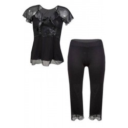 Kinzly Pyjama en viscose DKaren noir
