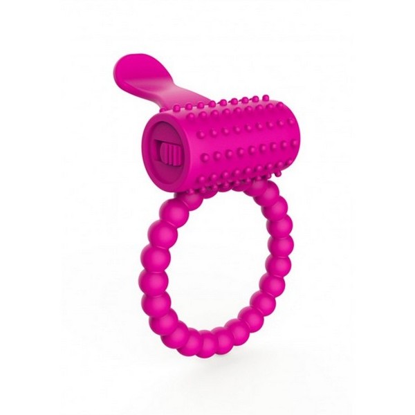 Anneau Fuschia Vibrant Silicone Avec Langue Picot Anneau Fuschia Vibrant Silicone Avec Langue Picot