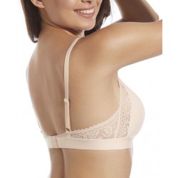 MARCELA Soutien gorge sans armature Beige rosé Selene dos