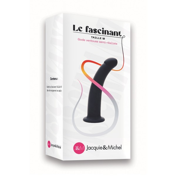 Gode ventouse Le fascinant 15x3cm - Jacquie et Michel Gode ventouse Le fascinant 15x3cm - Jacquie et Michel