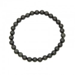 Bracelet Obsidienne noire – Pierres boules 6mm