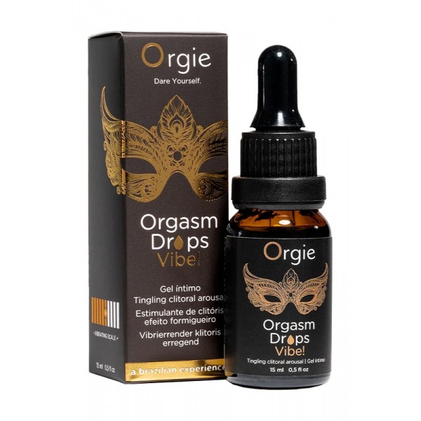 Gel d'excitation du Clitoris Orgasm Drops Vibe Orgie
