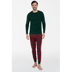 Narwik pyjama long homme en coton marine