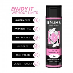 Huile de Massage Premium Effet Chaleur - Bruma Chewing gum