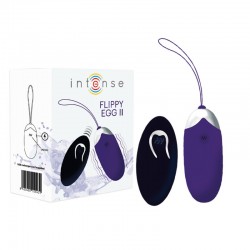 Flippy II Oeuf vibrant Télécommandé USB - Intense violet